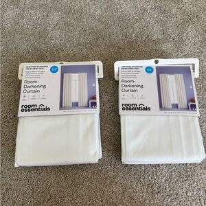 Room Essentials Ivory Room-Darkening Curtain